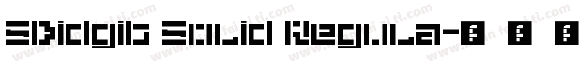 5Didgit Solid Regula字体转换